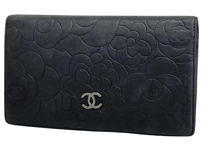 Timeless Chanel Camellia Black Leather  ref.1409328