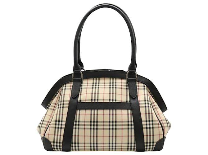 Burberry Nova Check Toile Beige  ref.1409333