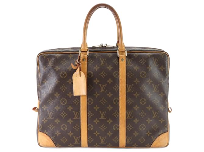 Louis Vuitton Porte Documentos Viaje Castaño Lienzo  ref.1409340