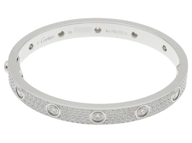 Cartier Love Silvery White gold  ref.1409388