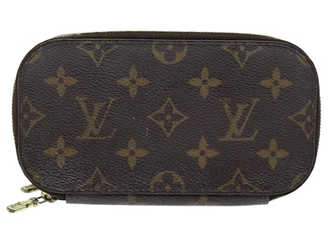 Escova Louis Vuitton Trousse PM Marrom Lona  ref.1409415