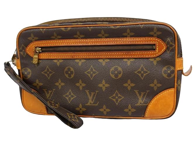 Louis Vuitton Marly Dragonne Marrom Lona  ref.1409417