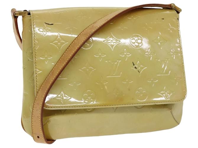 Louis Vuitton Thompson Street Cuir vernis Beige  ref.1409418