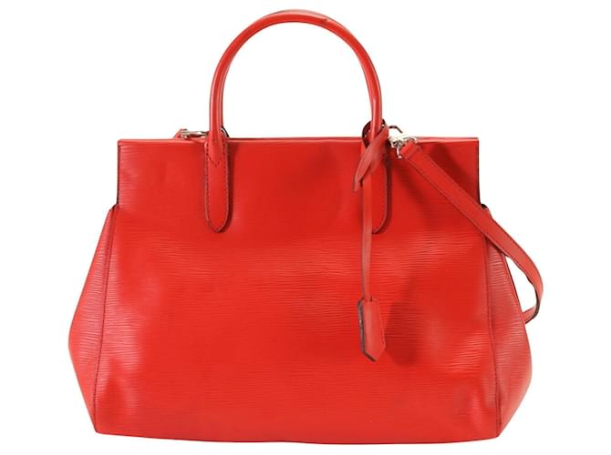 Louis Vuitton Marly Rosso Pelle  ref.1409419