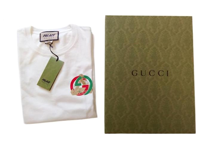 Palast x Gucci Weiß Baumwolle  ref.1409426