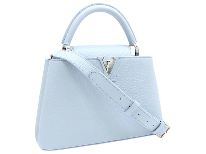Louis Vuitton Capucines Blue Leather  ref.1409429