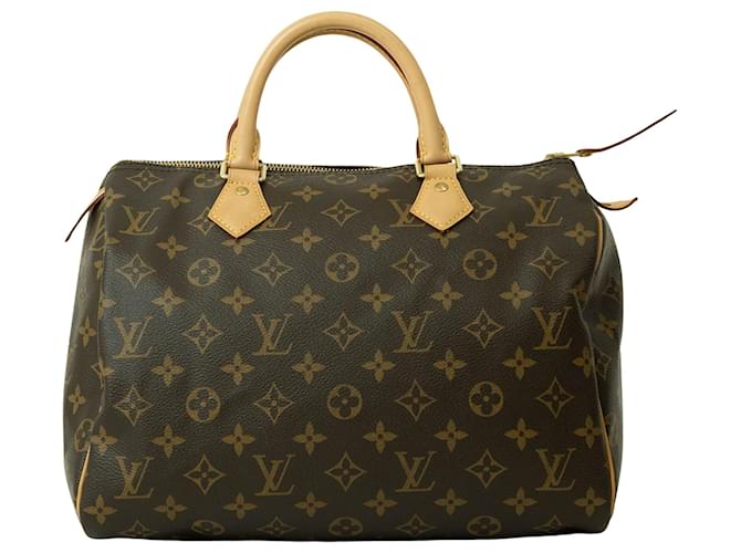 Louis Vuitton Speedy 30 Marrom Lona  ref.1409440