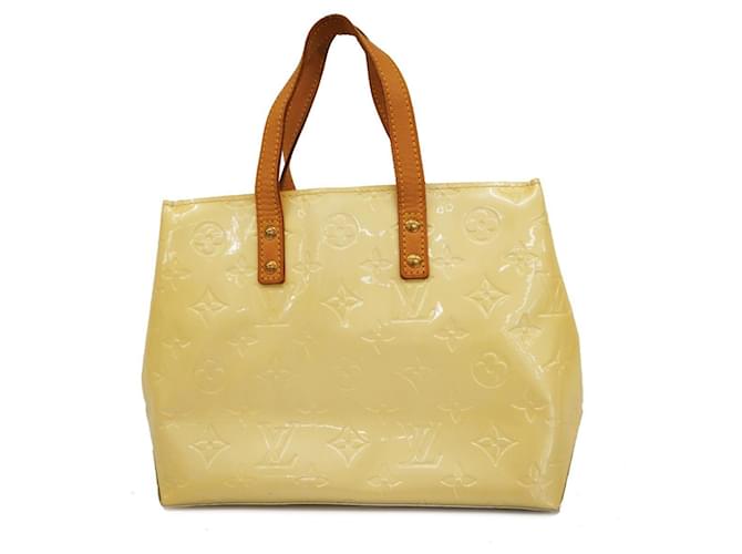 Louis Vuitton Reade Cuir vernis Jaune  ref.1409449