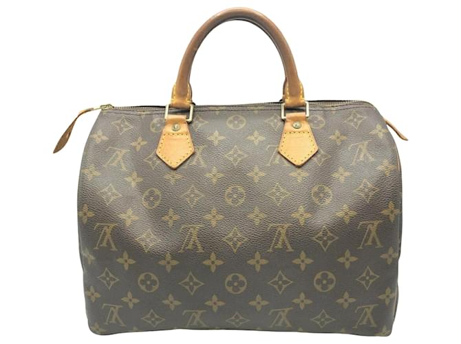 Louis Vuitton Speedy 30 Marrom Lona  ref.1409451