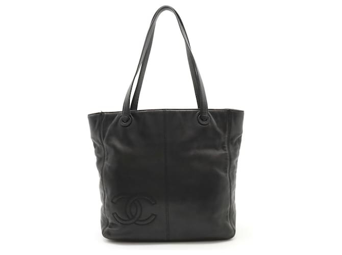 Timeless Chanel COCO Mark Schwarz Leder  ref.1409453