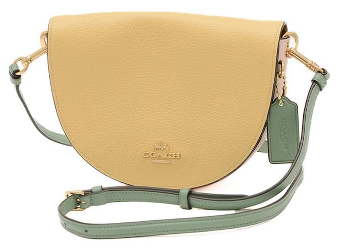 Coach Treinador Amarelo Couro  ref.1409463