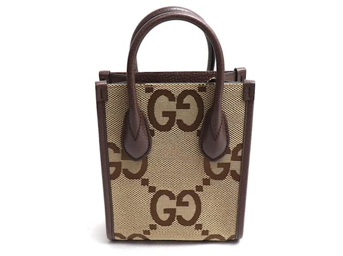 Gucci GG Jumbo Beige Lienzo  ref.1409484