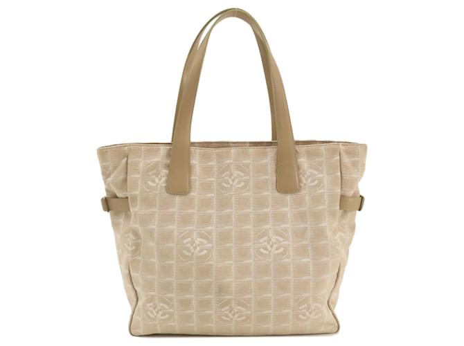 Chanel Travel line Toile Beige  ref.1409498