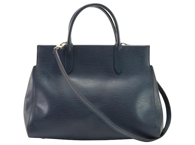 Louis Vuitton Marly Navy blue Leather  ref.1409571