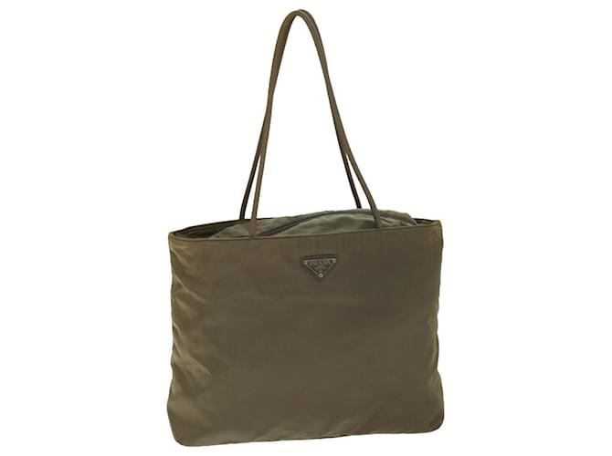 Tote Prada Tessuto Cachi Sintetico  ref.1409581