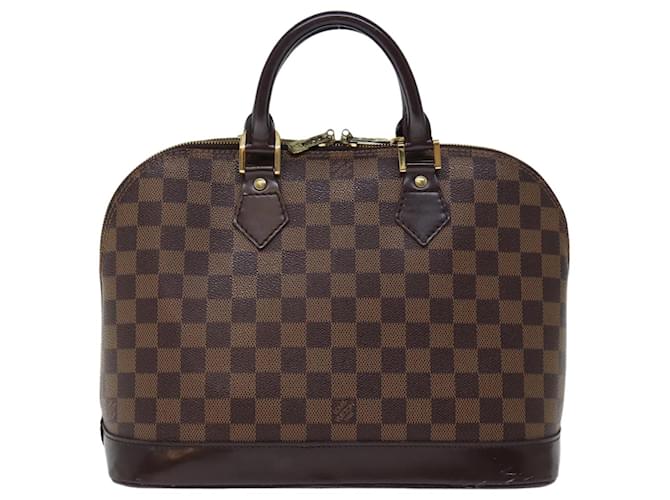 Louis Vuitton Alma Brown Cloth  ref.1409596