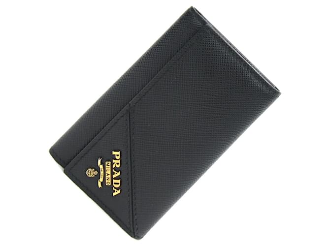 Prada Saffiano Preto Couro  ref.1409598