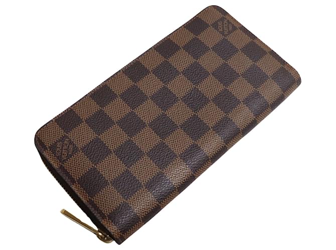 Portefeuille zippy Louis Vuitton Toile Marron  ref.1409602