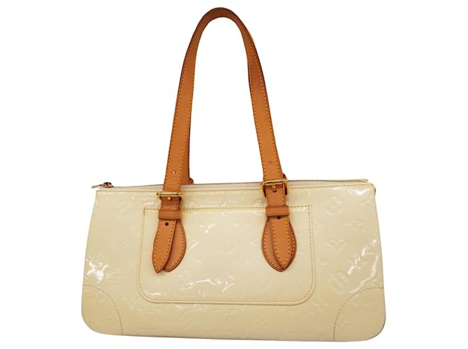 Rosewood Palisandro de Louis Vuitton Beige Charol  ref.1409607