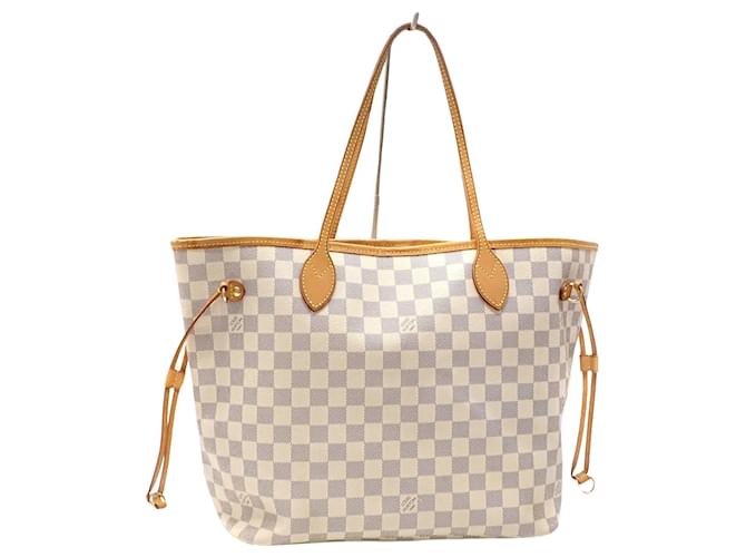 Louis Vuitton Neverfull MM Beige Leinwand  ref.1409627