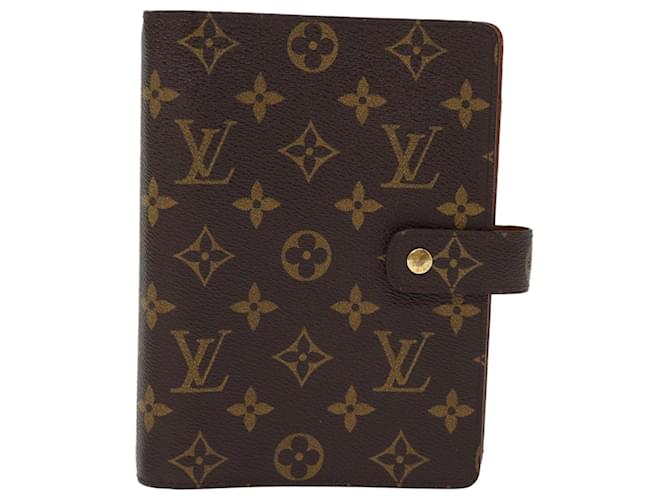 Louis Vuitton Agenda Cover Marrom Lona  ref.1409629