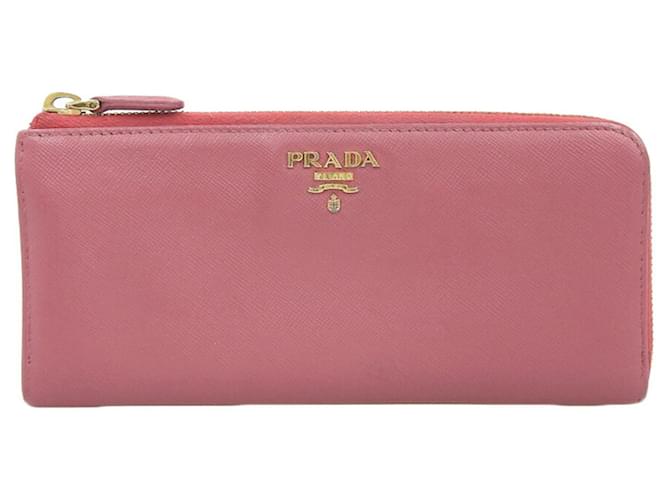 Prada Saffiano Rosa Couro  ref.1409643