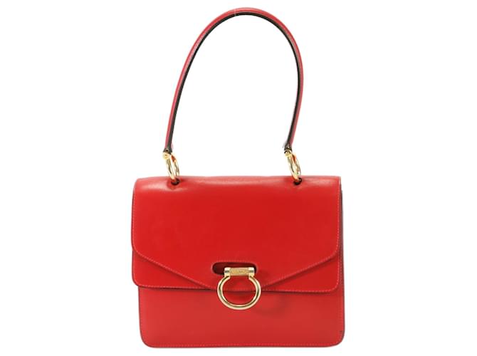 Céline Gancini Red Leather  ref.1409647