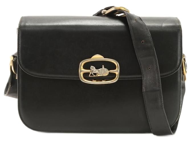 Carruaje Céline Negro Cuero  ref.1409654