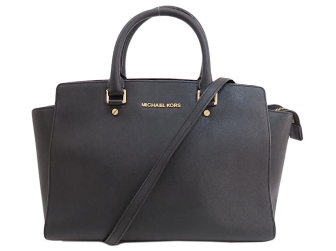 Michael Kors Selma Preto Couro  ref.1409661