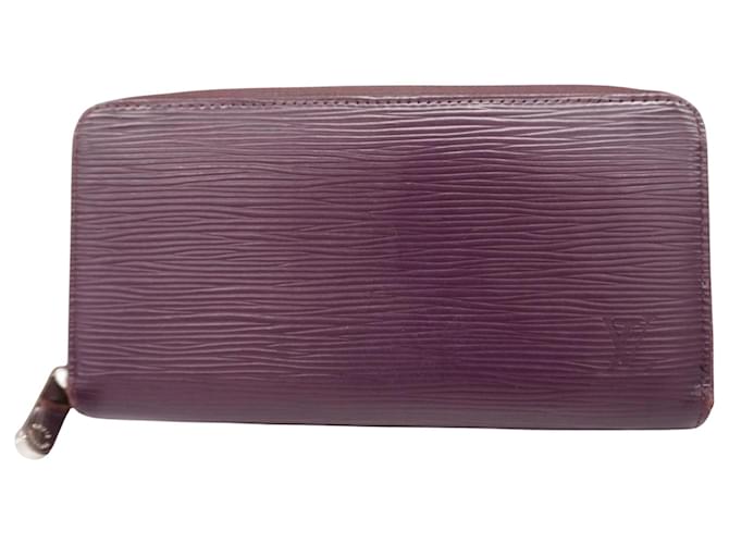 Portefeuille zippy Louis Vuitton Cuir Violet  ref.1409662