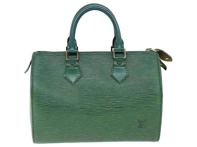 Louis Vuitton Speedy Green Leather  ref.1409677