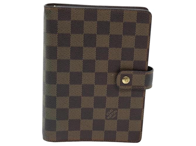 Louis Vuitton Agenda Cover Marrom Lona  ref.1409679