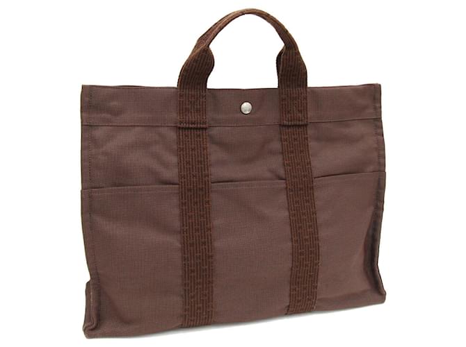 Hermès Herline Toile Marron  ref.1409690