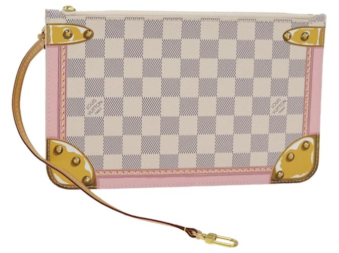 Louis Vuitton Neverfull Pouch White Cloth  ref.1409698