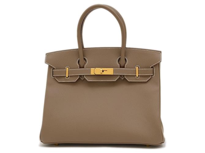 Hermès Kelly 32 Marrom Couro  ref.1409721