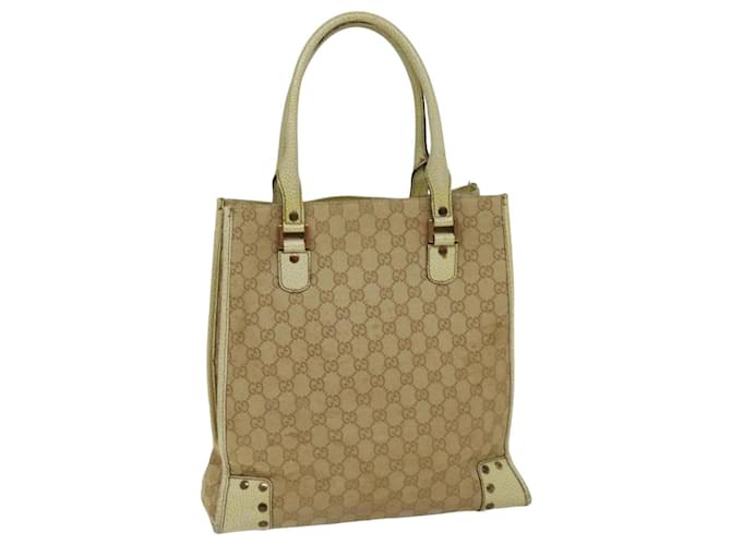 GUCCI Sac cabas en toile GG Beige 124261 auth 76108  ref.1409779