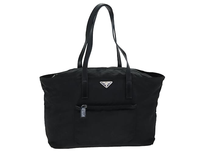 PRADA Tote Bag Nylon Noir Auth ep4312  ref.1409780