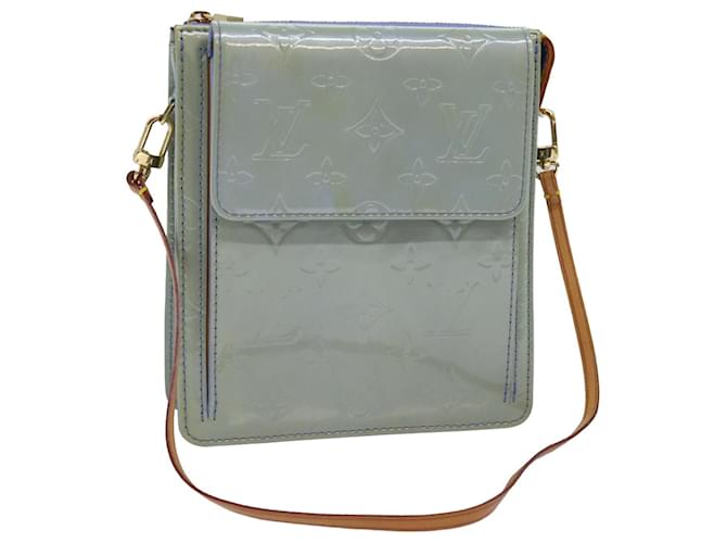 LOUIS VUITTON Monogram Vernis Motto Pouch Lavande M91224 LV Auth 74489 Patent leather  ref.1409801