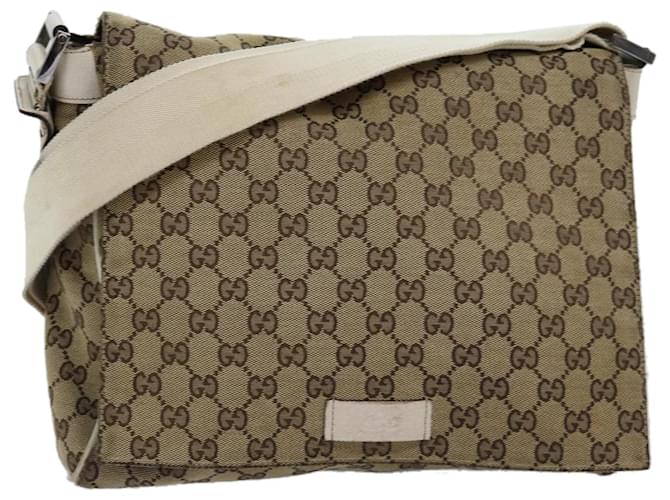 GUCCI Sac à bandoulière en toile GG Beige 146236 auth 75978  ref.1409810