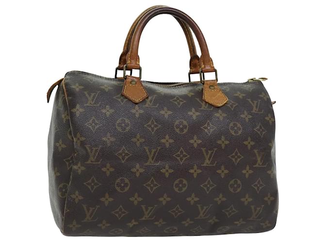 Louis Vuitton Monogram Speedy 30 Borsa a mano M41526 LV Aut 76564 Monogramma Tela  ref.1409825