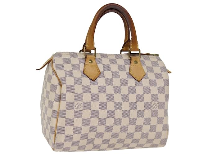 Louis Vuitton Damier Azur Speedy 25 Bolsa de mão N41534 Autenticação de LV 75765  ref.1409863