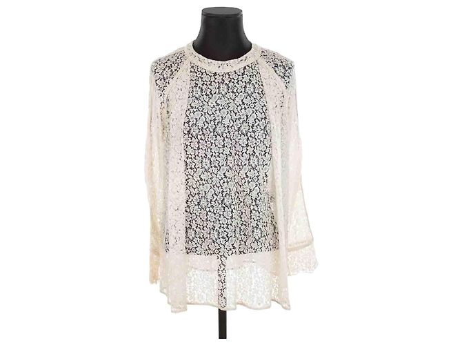 Chloé Spitzenbluse Weiß