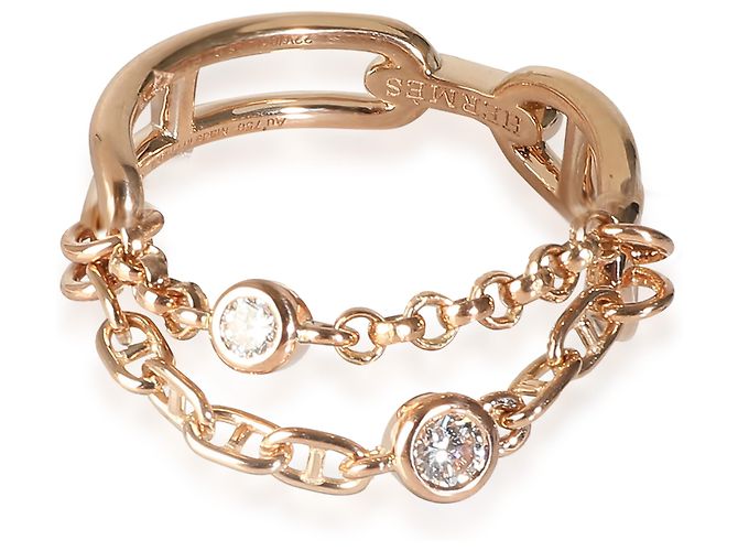 Ring Anillo Chaine d'ancre en oro rosa de Hermès