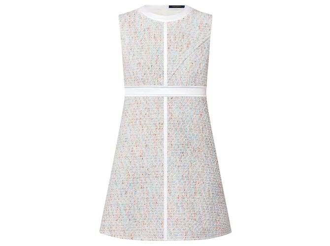 LOUIS VUITTON - Robe Stardust Louis Vuitton en tweed (T36) Bleu