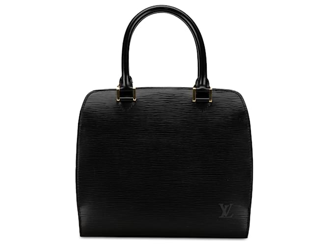 Bolsa Louis Vuitton Epi Pont-Neuf PM preta Preto Couro  ref.1410164