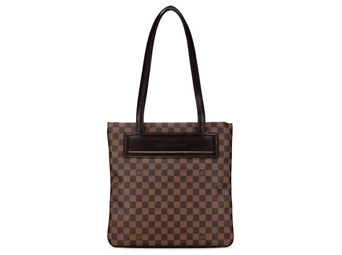 Borsa tote Louis Vuitton Damier Ebene Clifton marrone Pelle  ref.1410192