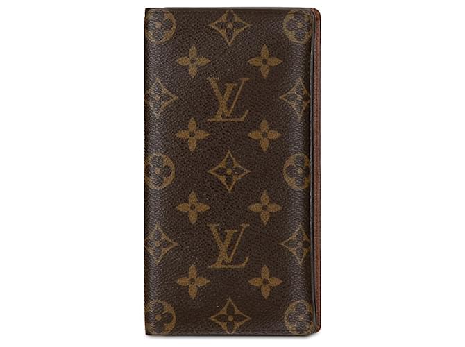 Portefeuille long marron Louis Vuitton Monogram Brazza Toile  ref.1410195