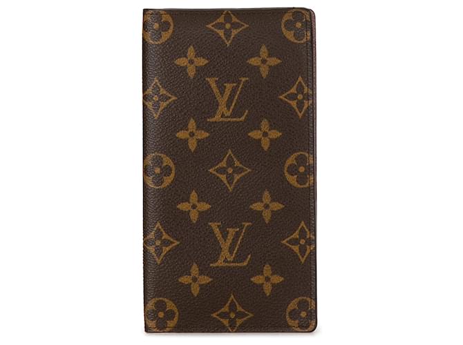 Brown Louis Vuitton Monogram Porte-Valeurs Cartes Credit Long Wallets Toile Marron  ref.1410202