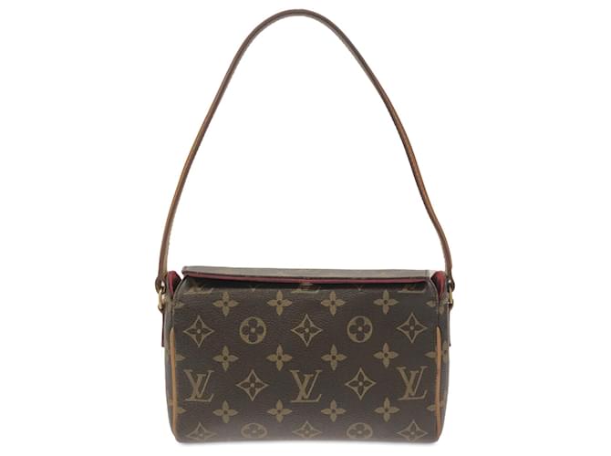 Bolso de hombro Recital con monograma de Louis Vuitton marrón Castaño Cuero  ref.1410220