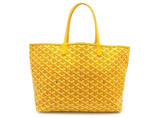 Goyard Goyardine Saint Louis PM amarillo Bolsa de tela Cuero  ref.1410251